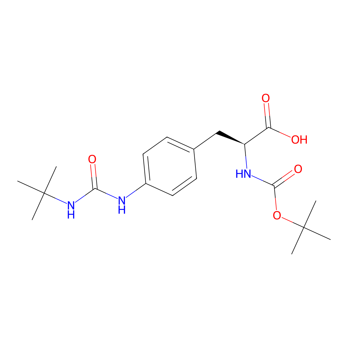 Boc-Phe(CBM-tBu)-OH molecular structure, CAS 1241679-64-0