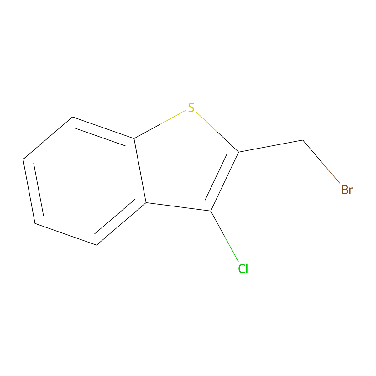 2-(Bromomethyl)-3-chloro-1-benzothiophene molecular structure, CAS 124168-56-5