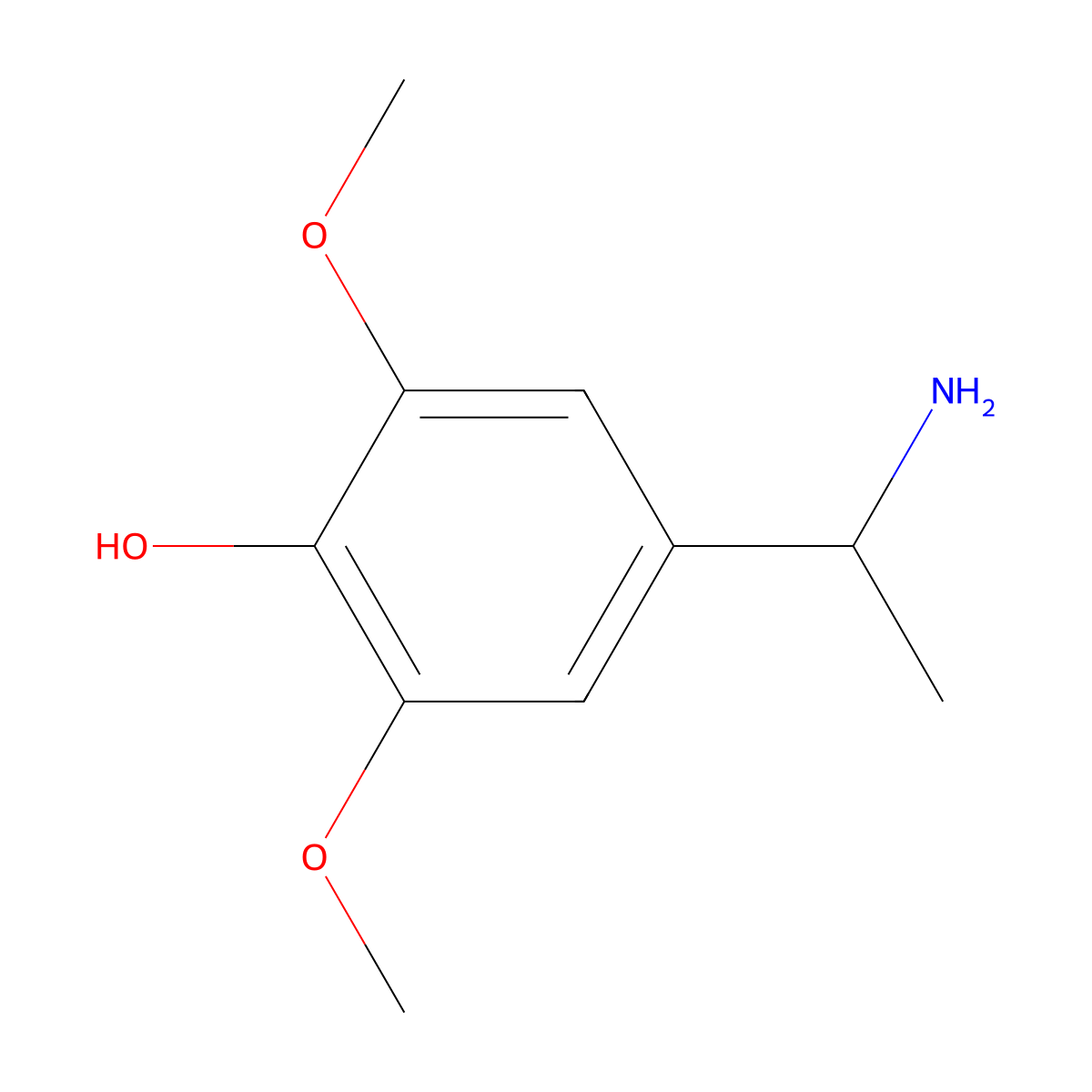 4-[(1R)-1-aminoethyl]-2,6-dimethoxyphenol molecular structure, CAS 1241680-00-1