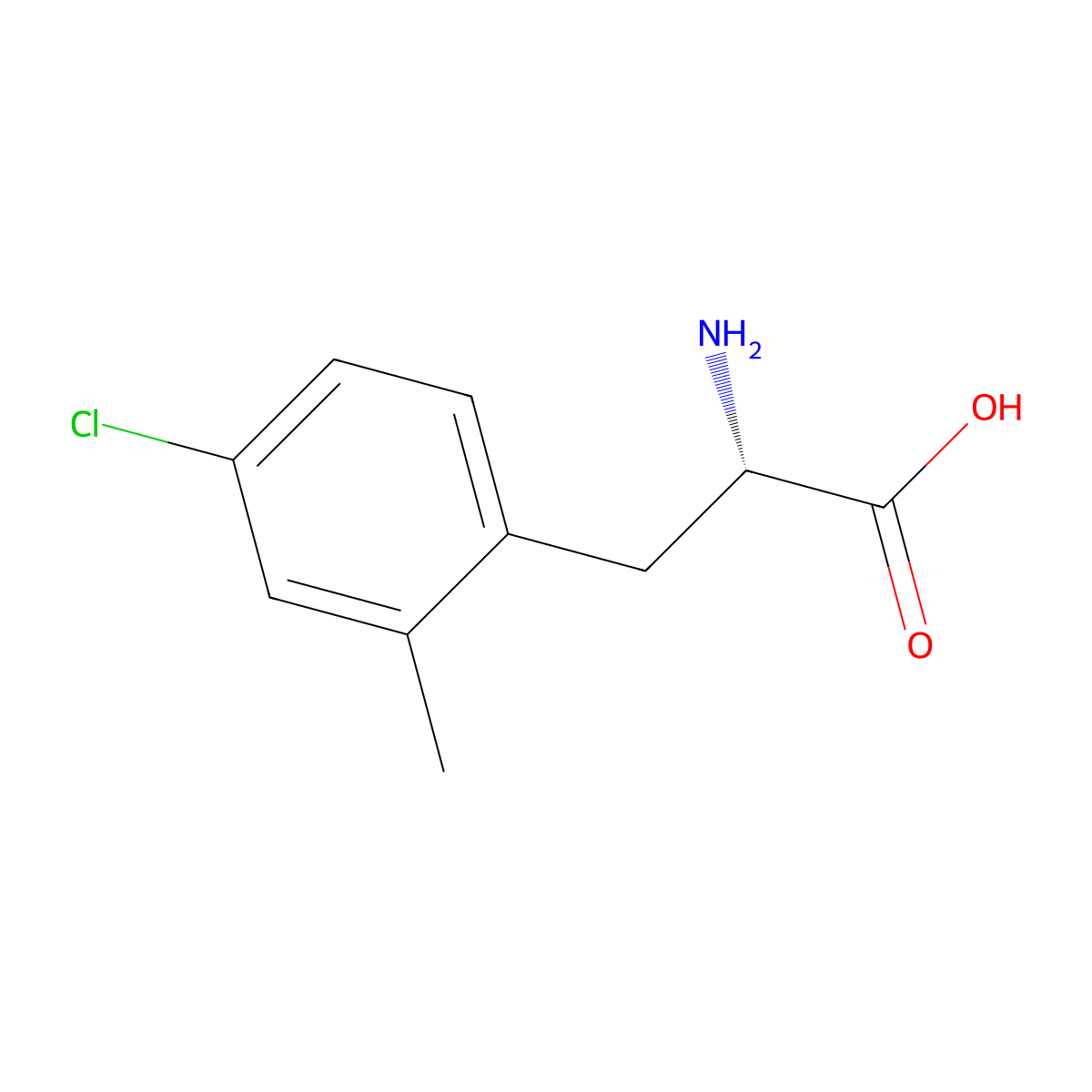 4-Chloro-2-methyl-L-phenylalanine molecular structure, CAS 1241680-22-7