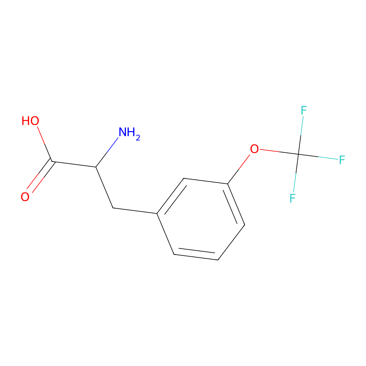 3-(Trifluoromethoxy)-D-phenylalanine molecular structure, CAS 1241681-55-9