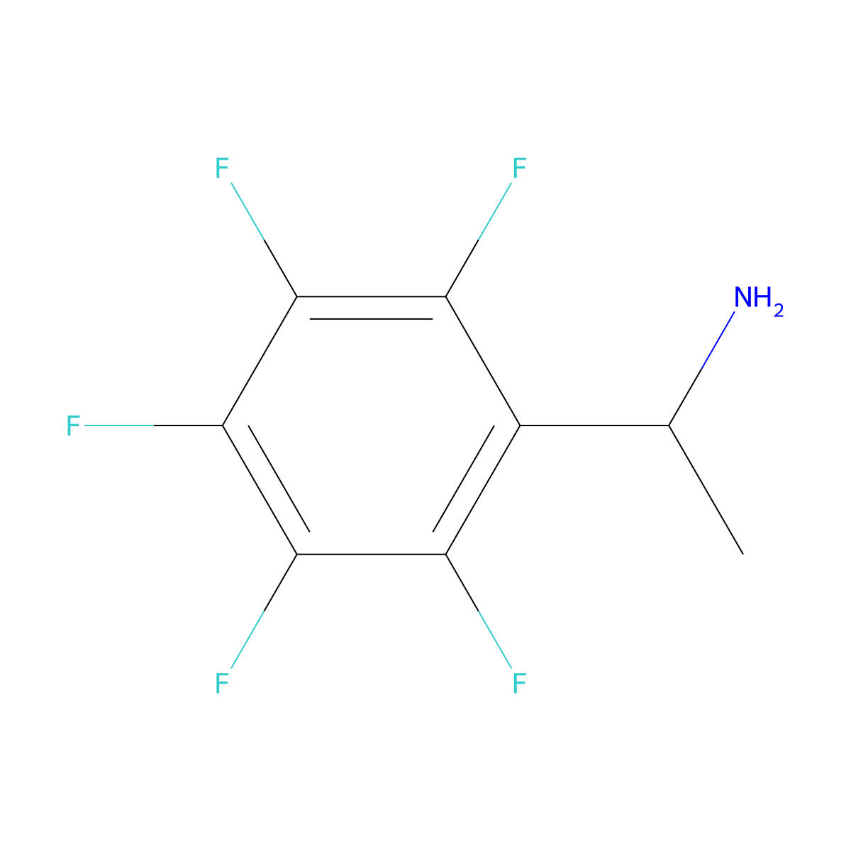 (alphaR)-2,3,4,5,6-Pentafluoro-alpha-methylbenzenemethanamine molecular structure, CAS 1241681-85-5