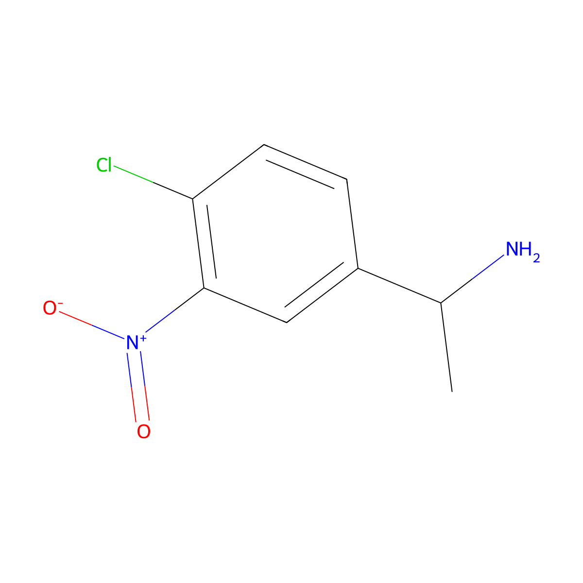 (1s)-1-(4-Chloro-3-nitrophenyl)ethan-1-amine molecular structure, CAS 1241682-02-9
