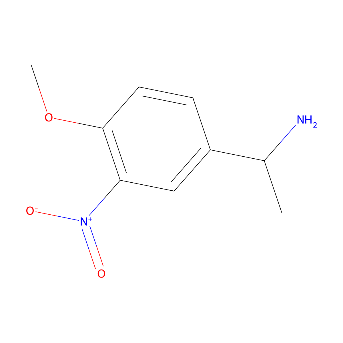 (1r)-1-(4-Methoxy-3-nitrophenyl)ethan-1-amine molecular structure, CAS 1241682-40-5