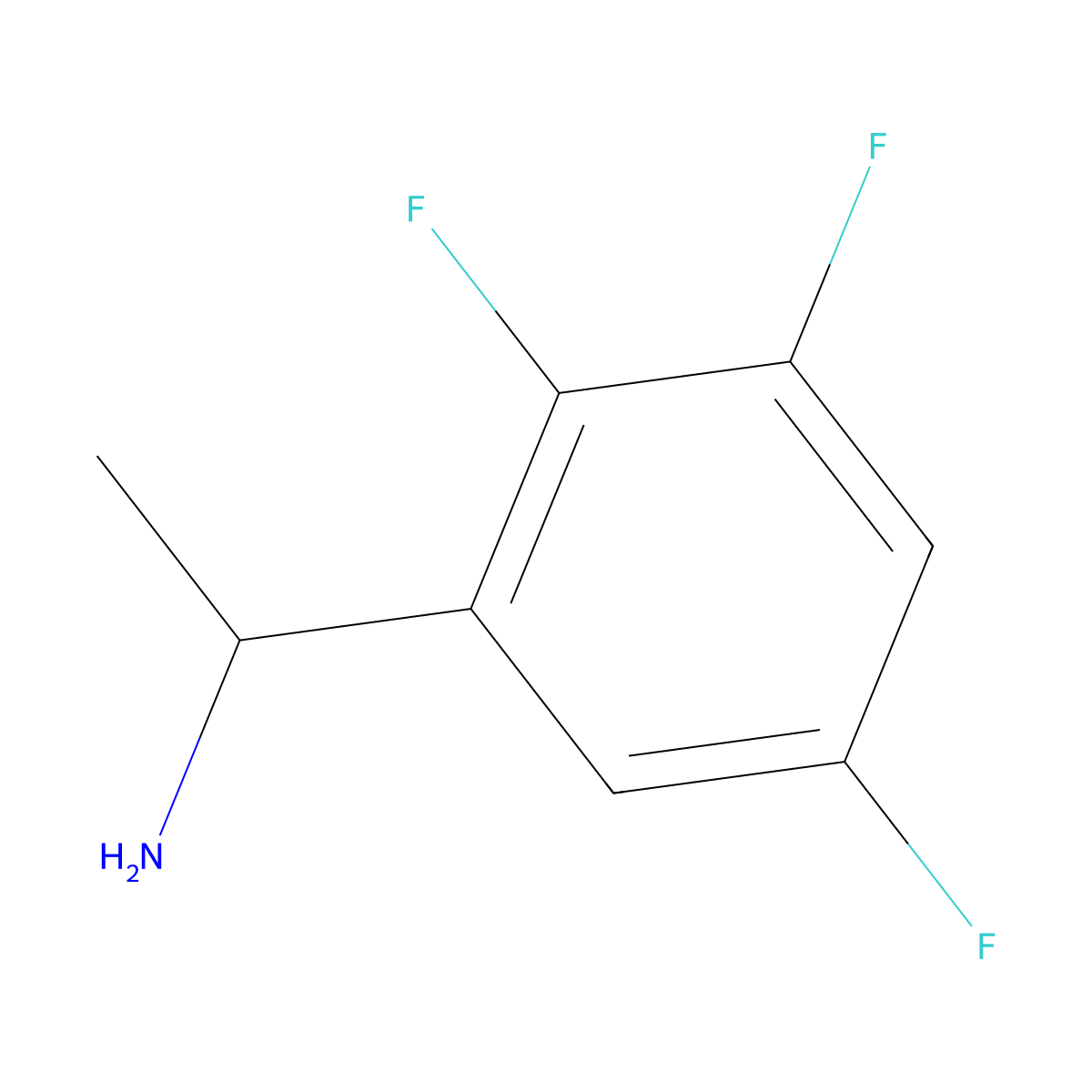 (R)-1-(2,3,5-Trifluorophenyl)ethanamine molecular structure, CAS 1241682-91-6