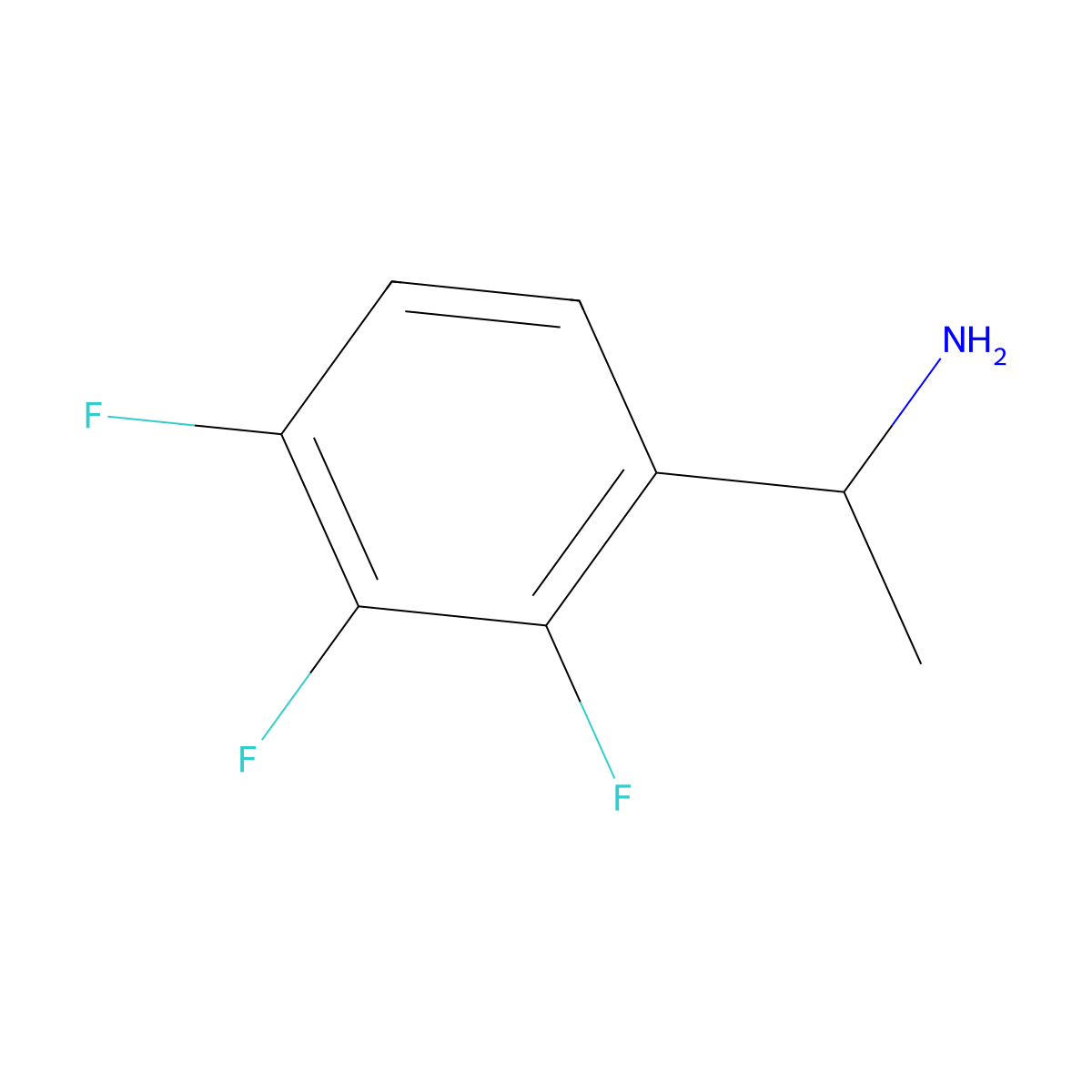 (S)-1-(2,3,4-Trifluorophenyl)ethan-1-amine molecular structure, CAS 1241683-28-2