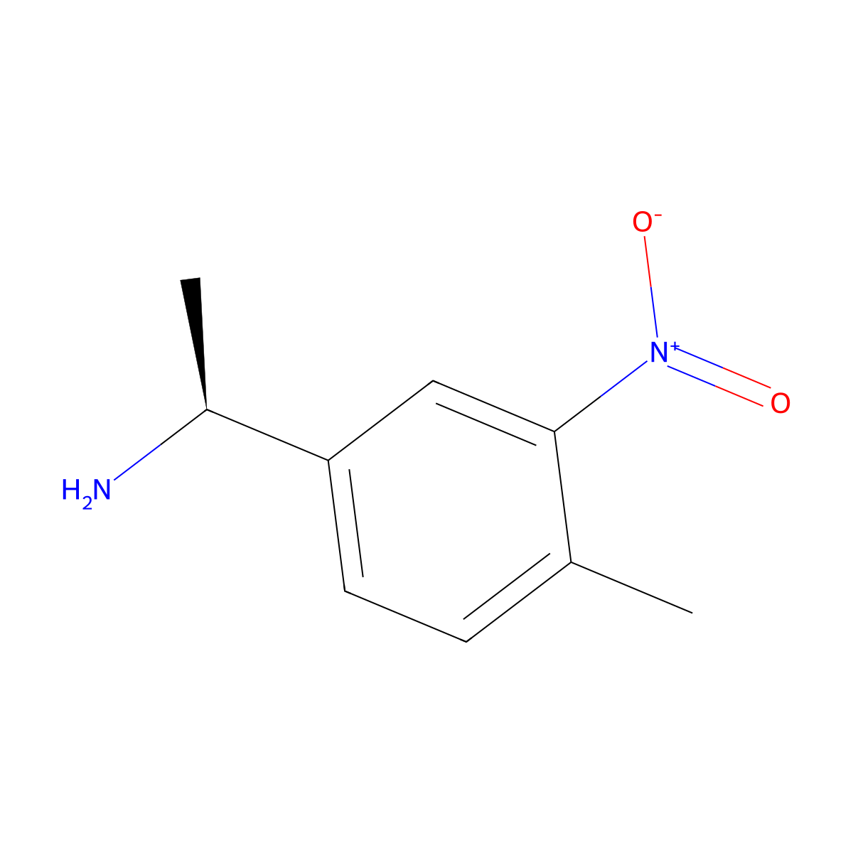 (1S)-1-(4-Methyl-3-nitrophenyl)ethylamine molecular structure, CAS 1241683-30-6