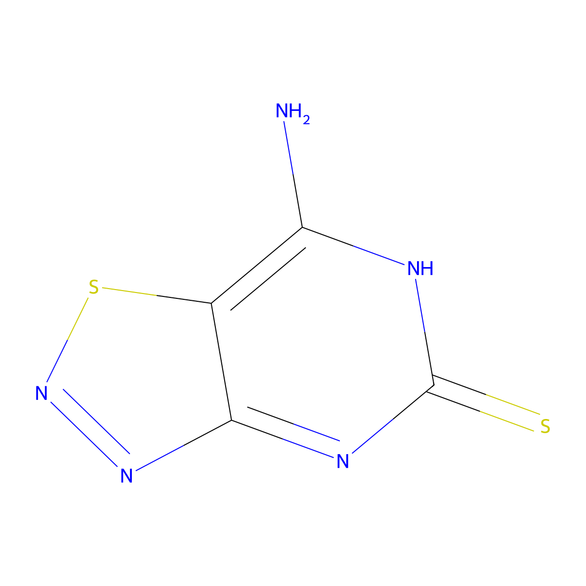 7-Amino[1,2,3]thiadiazolo[4,5-d]pyrimidine-5-thiol molecular structure, CAS 1241724-31-1