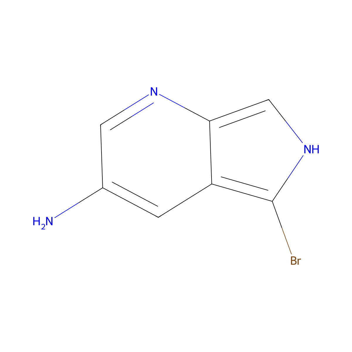 5-Bromo-1H-pyrrolo[3,4-b]pyridin-3-amine molecular structure, CAS 1241725-77-8