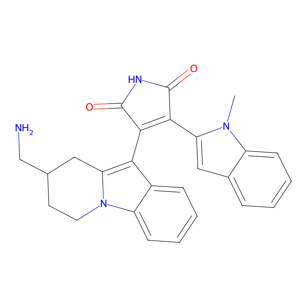 Bisindoylmaleimide X molecular structure, CAS 1241725-89-2