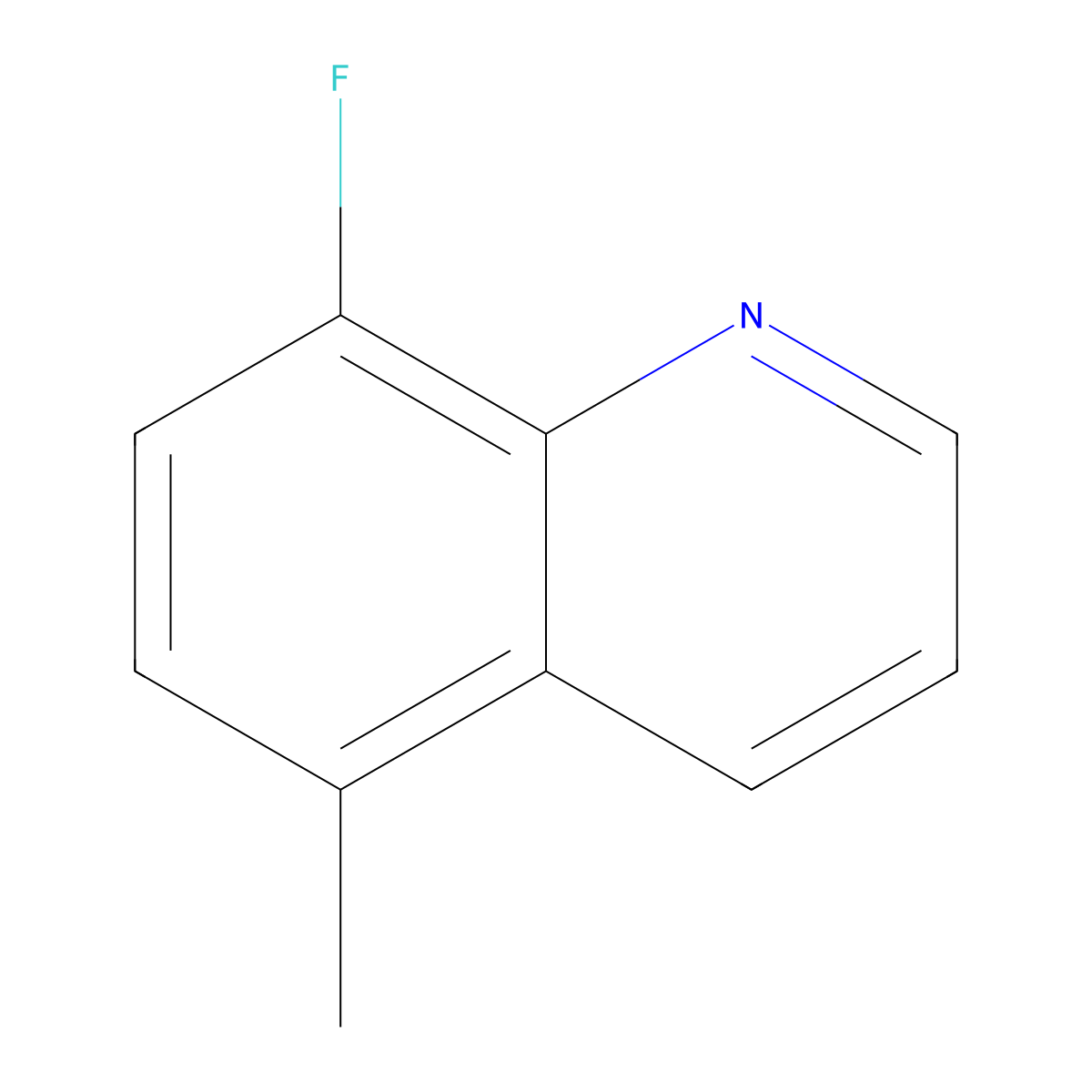 8-Fluoro-5-methylquinoline molecular structure, CAS 1241746-03-1
