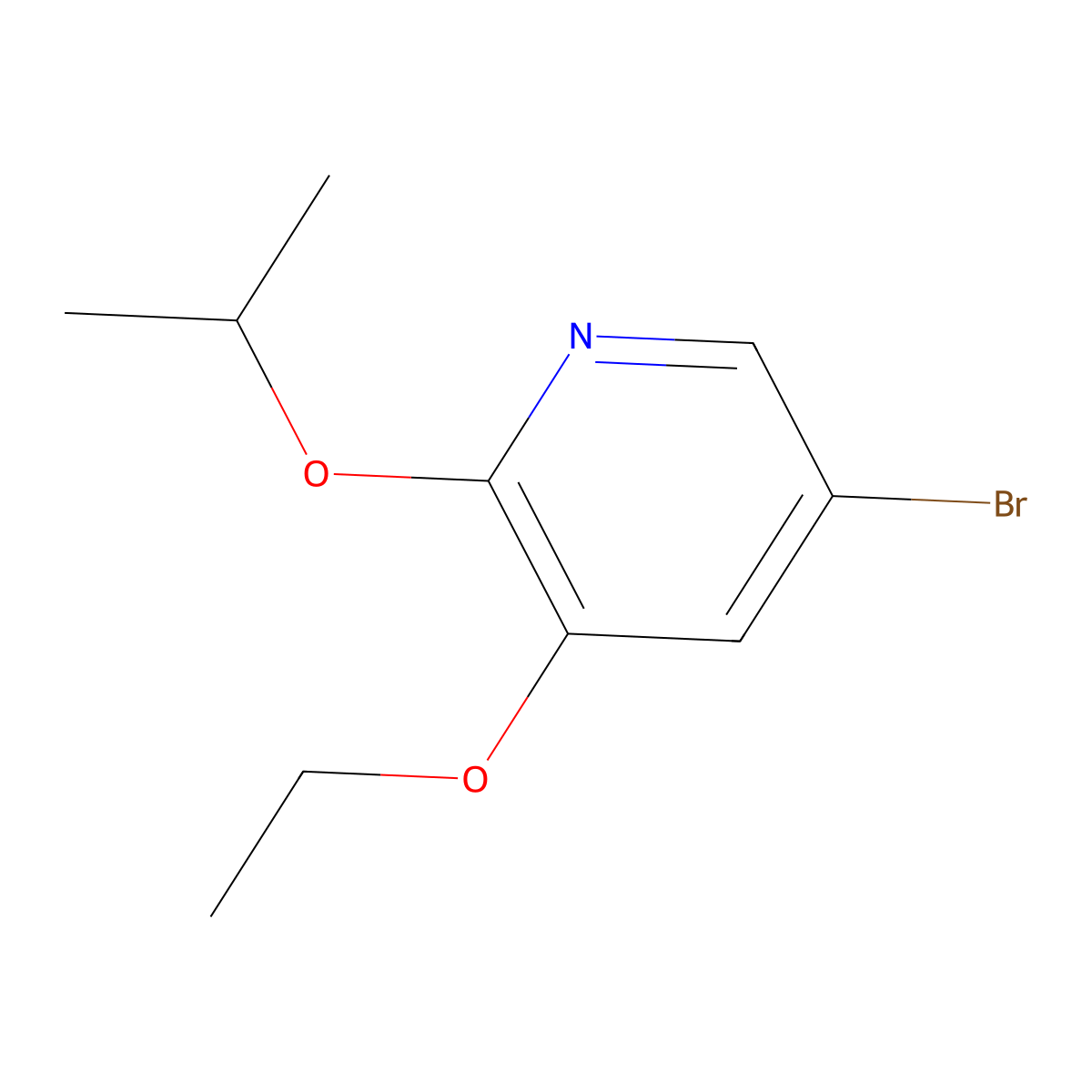 5-Bromo-3-ethoxy-2-isopropoxypyridine molecular structure, CAS 1241752-38-4
