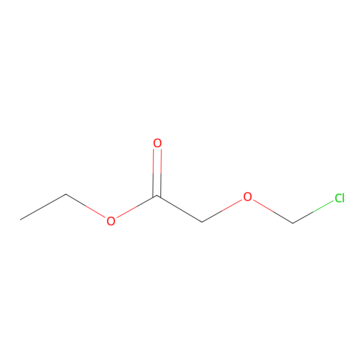 2-(Chloromethoxy)acetic Acid Ethyl Ester molecular structure, CAS 124186-08-9