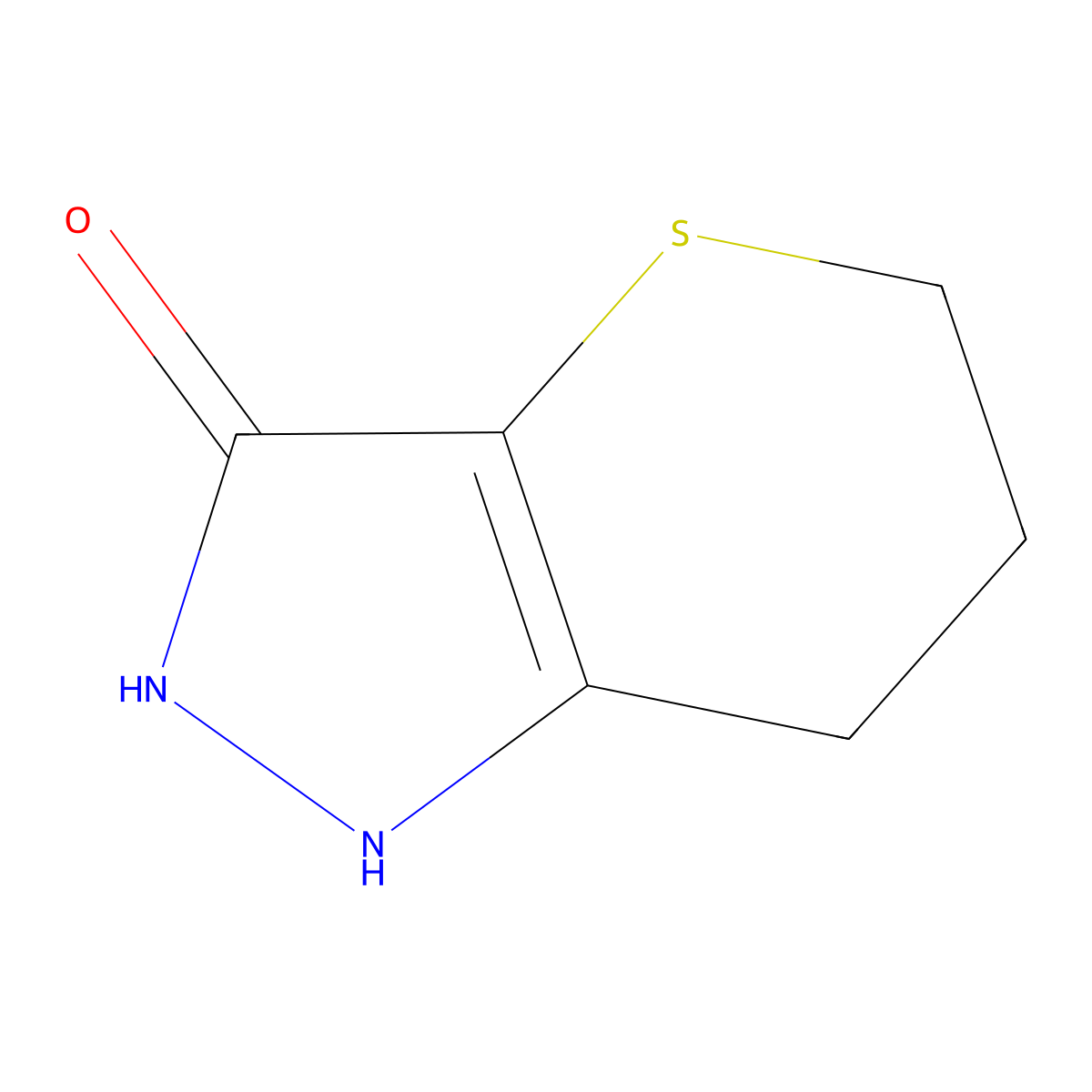 1,2,6,7-tetrahydrothiopyrano[3,2-c]pyrazol-3(5H)-one molecular structure, CAS 124187-74-2