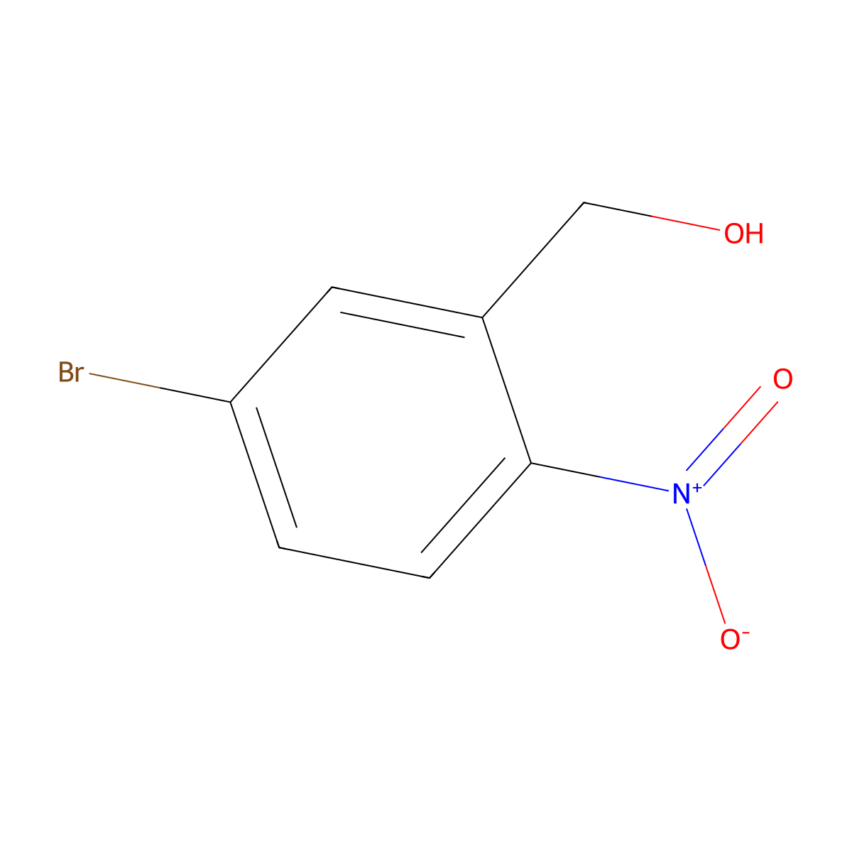 (5-Bromo-2-nitro-phenyl)methanol molecular structure, CAS 1241894-37-0