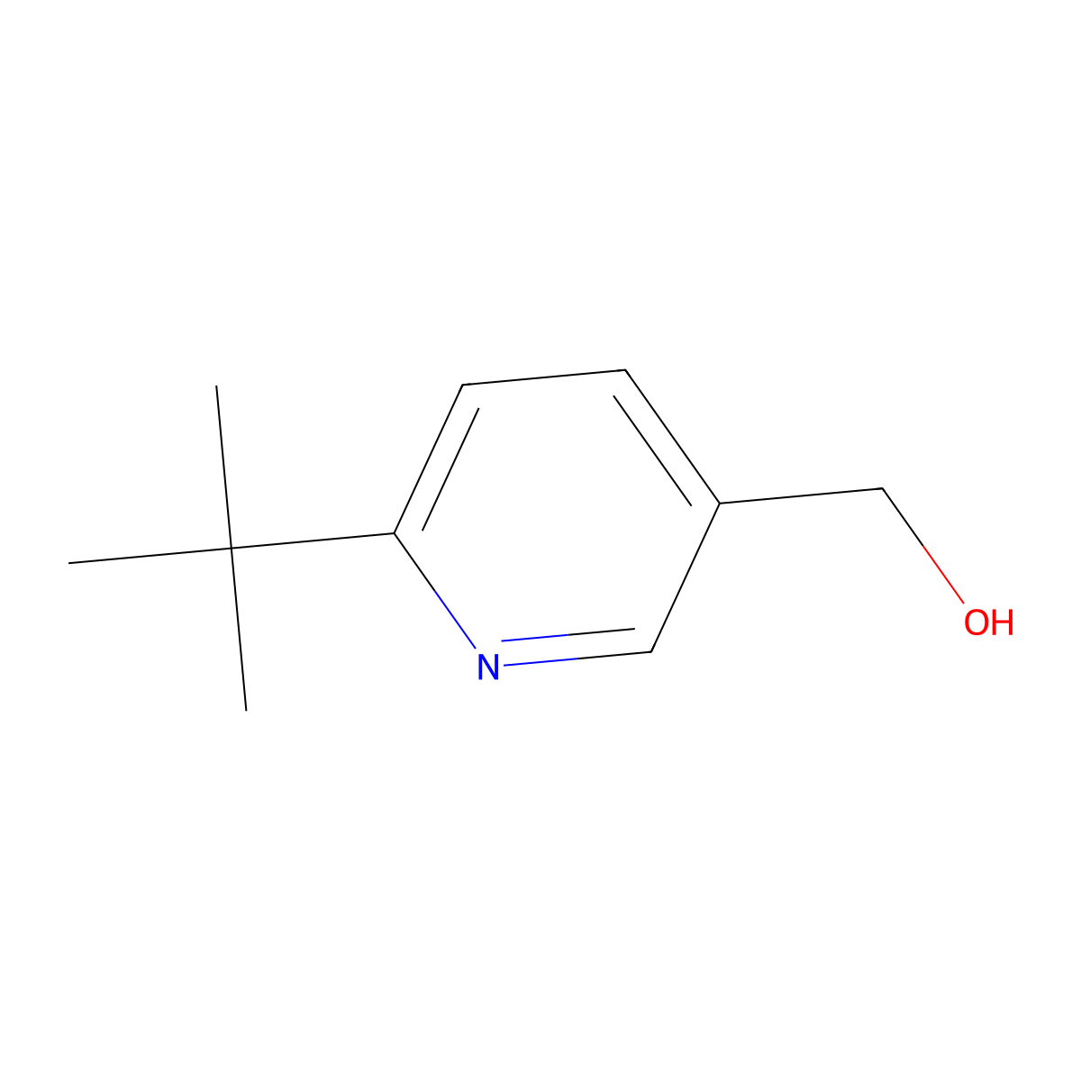 (6-Tert-butylpyridin-3-yl)methanol molecular structure, CAS 1241911-41-0
