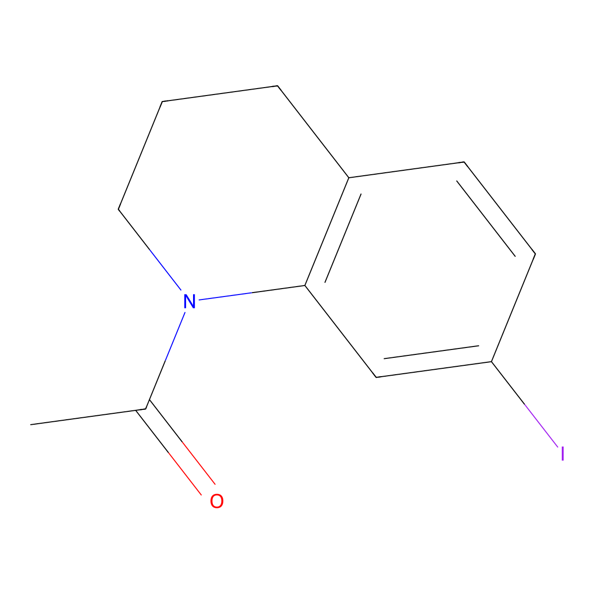1-(7-Iodo-3,4-dihydro-2H-quinolin-1-yl)-ethanone molecular structure, CAS 1241912-47-9
