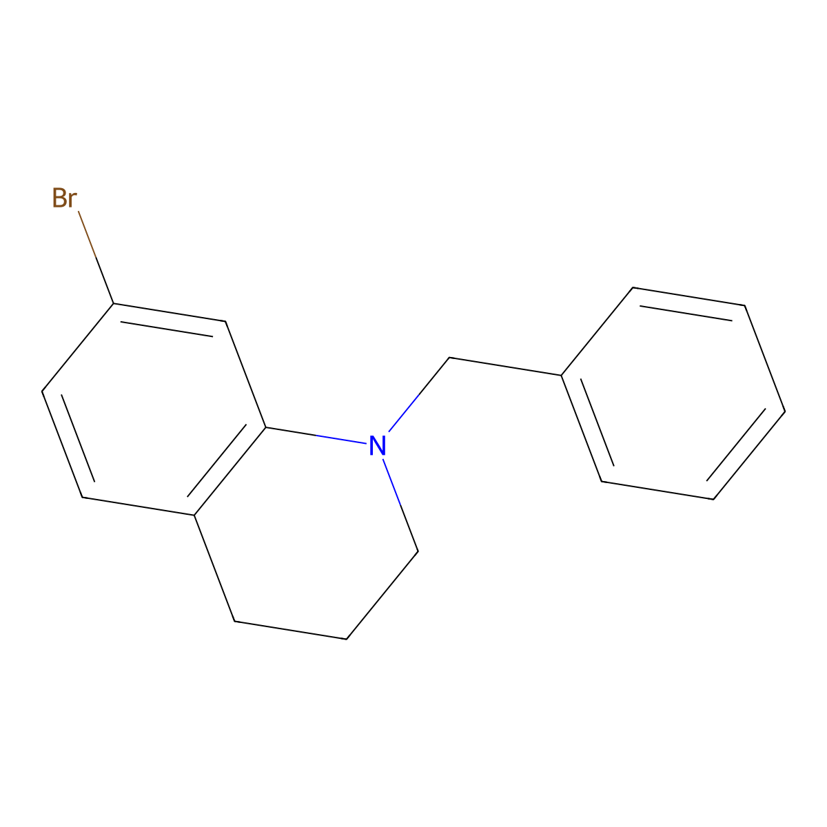 N-benzyl-7-bromo-1,2,3,4-tetrahydroquinoline molecular structure, CAS 1241912-49-1