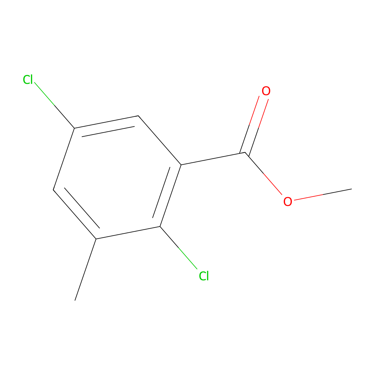 Methyl 2,5-dichloro-3-methylbenzoate molecular structure, CAS 1241948-41-3