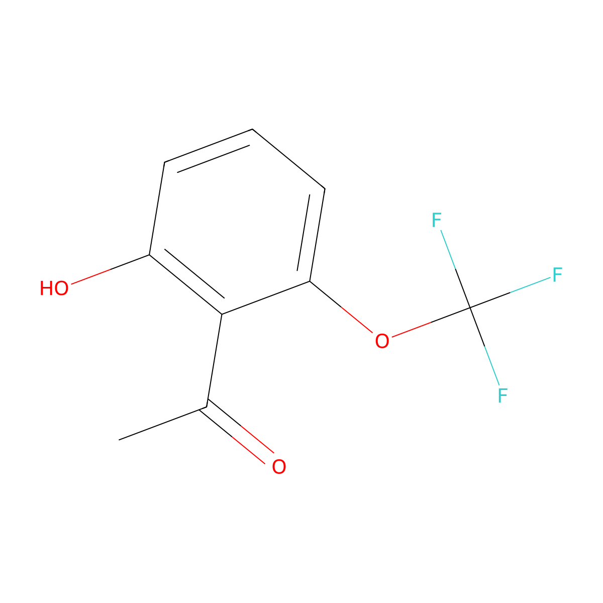 1-[2-Hydroxy-6-(trifluoromethoxy)phenyl]ethan-1-one molecular structure, CAS 1241953-03-6