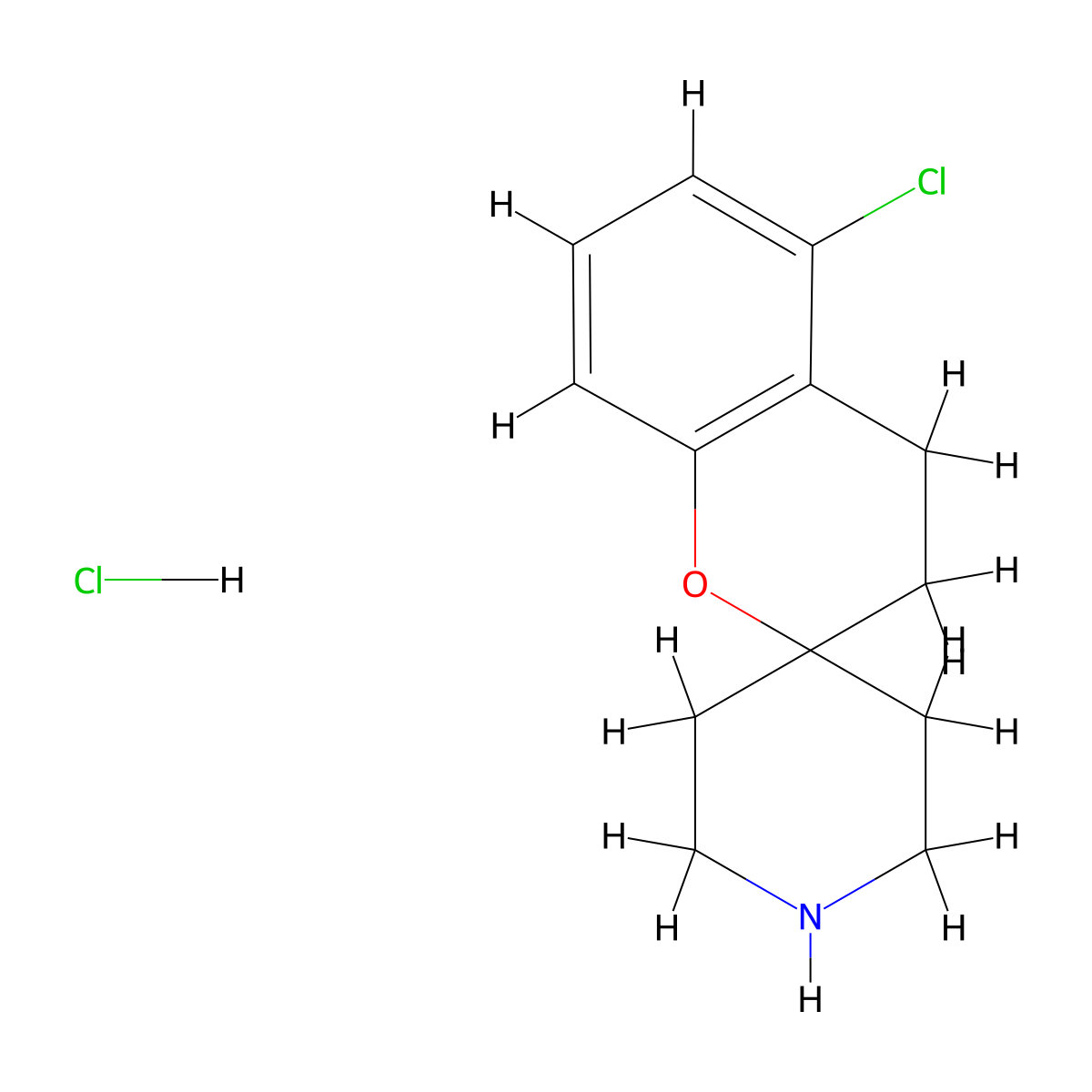 5-Chlorospiro[chroman-2,4'-piperidine] hydrochloride molecular structure, CAS 1241953-54-7