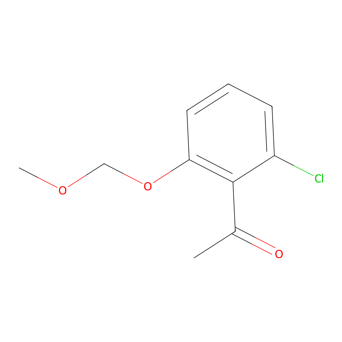 1-[2-Chloro-6-(methoxymethoxy)phenyl]ethanone molecular structure, CAS 1241953-55-8