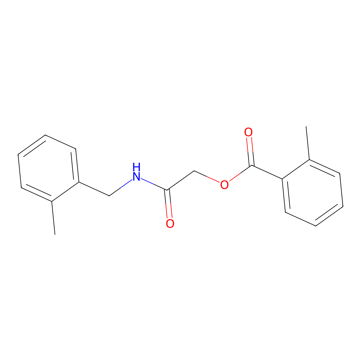 {[(2-Methylphenyl)methyl]carbamoyl}methyl 2-methylbenzoate molecular structure, CAS 1241983-65-2