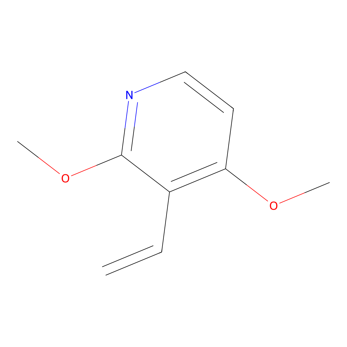 3-Ethenyl-2,4-dimethoxypyridine molecular structure, CAS 1241999-20-1