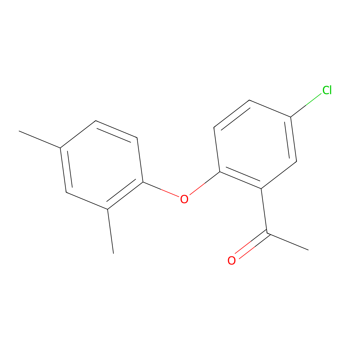 1-[5-Chloro-2-(2,4-dimethylphenoxy)phenyl]ethanone molecular structure, CAS 1242015-24-2