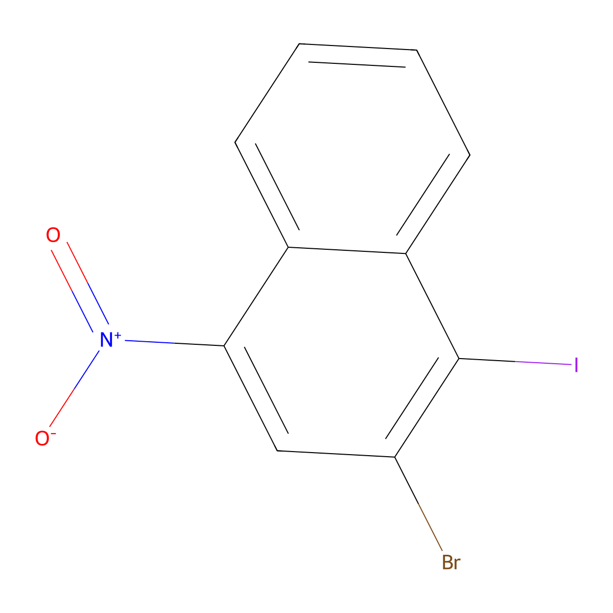 2-Bromo-1-iodo-4-nitronaphthalene molecular structure, CAS 1242028-74-5