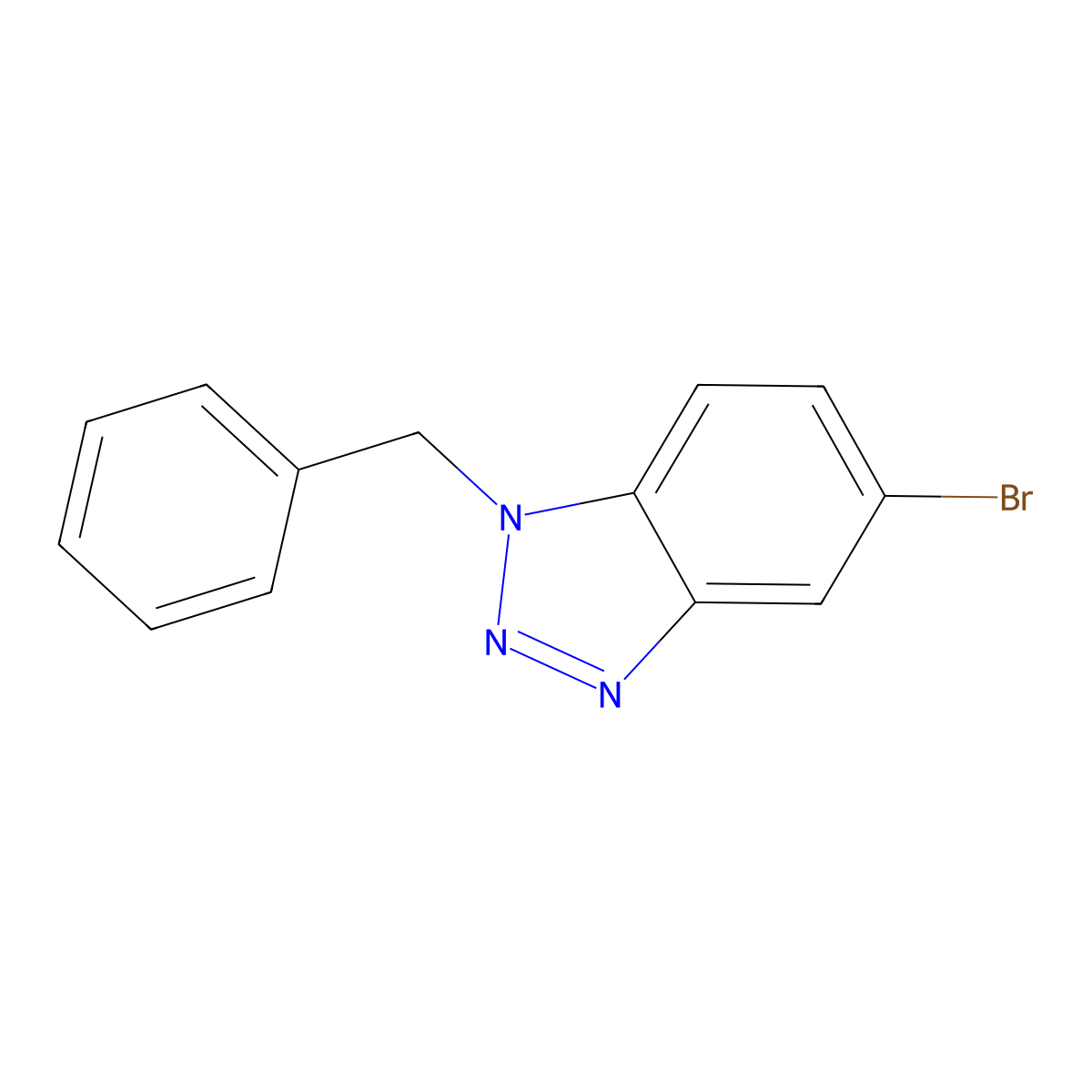 1-Benzyl-5-bromo-1H-benzo[d][1,2,3]triazole molecular structure, CAS 1242069-38-0