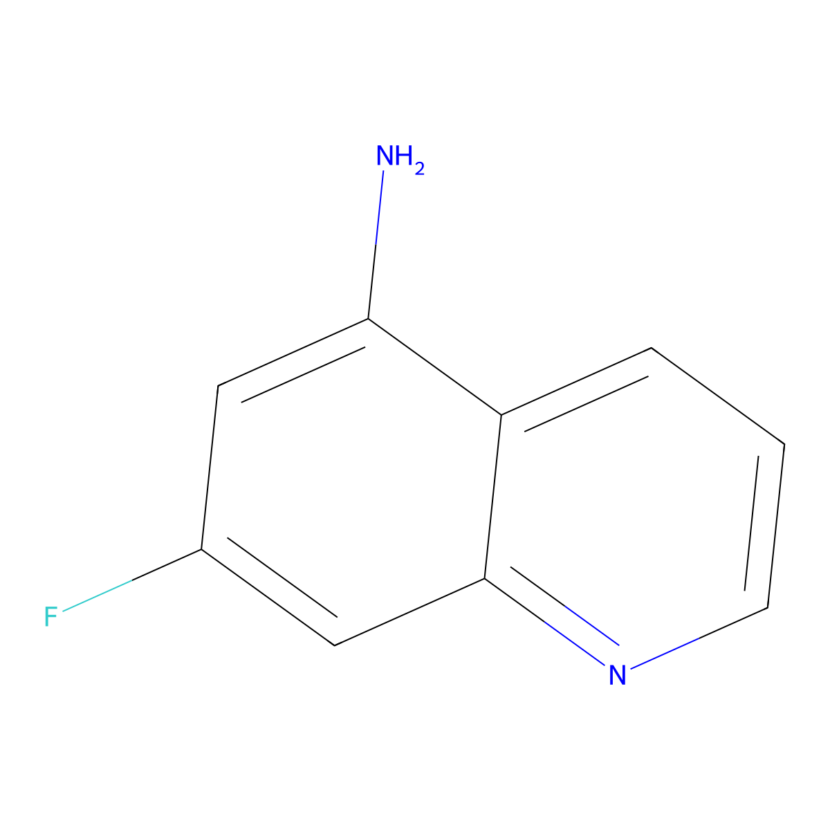 7-Fluoroquinolin-5-amine molecular structure, CAS 1242094-72-9
