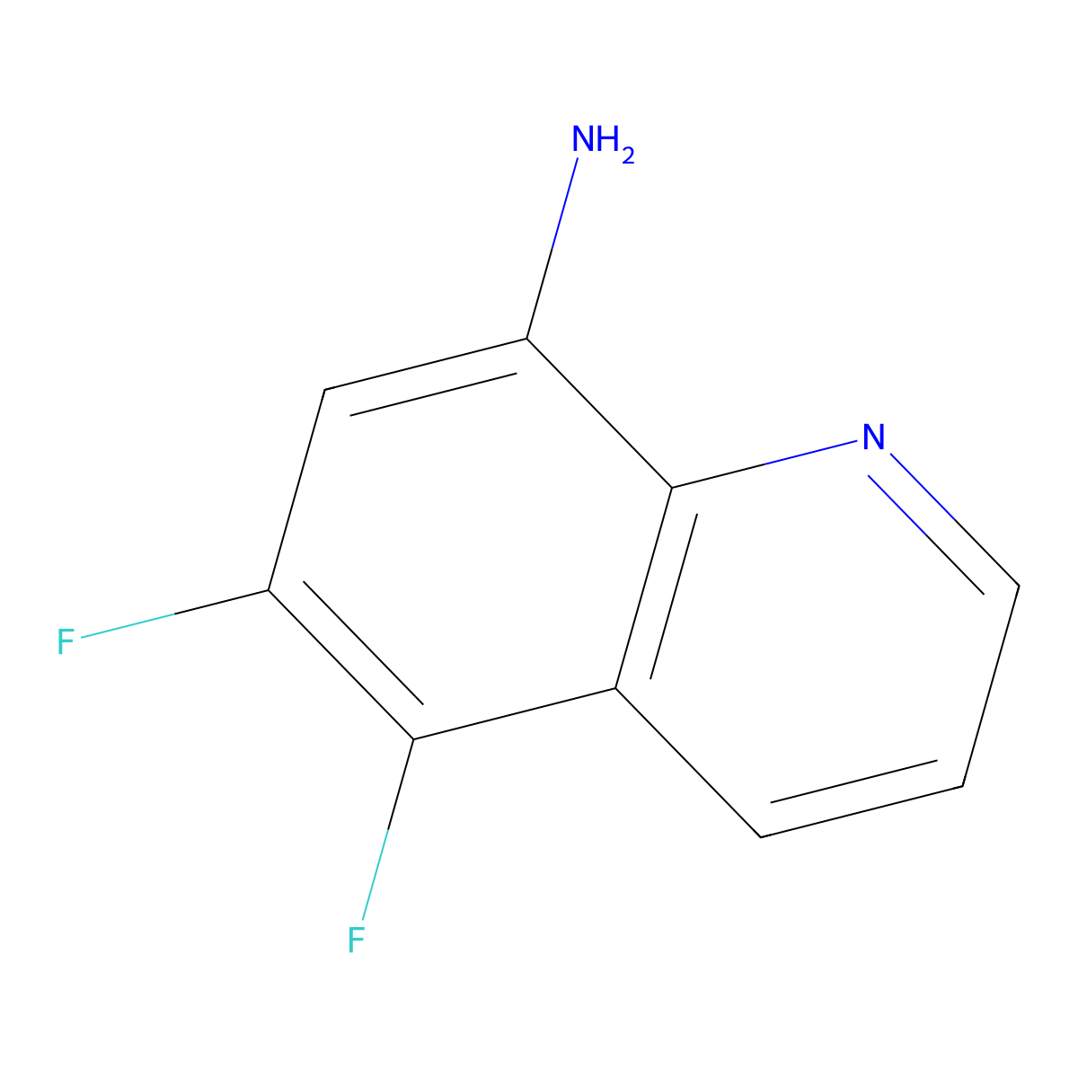 5,6-Difluoro-8-quinolinamine molecular structure, CAS 1242094-79-6