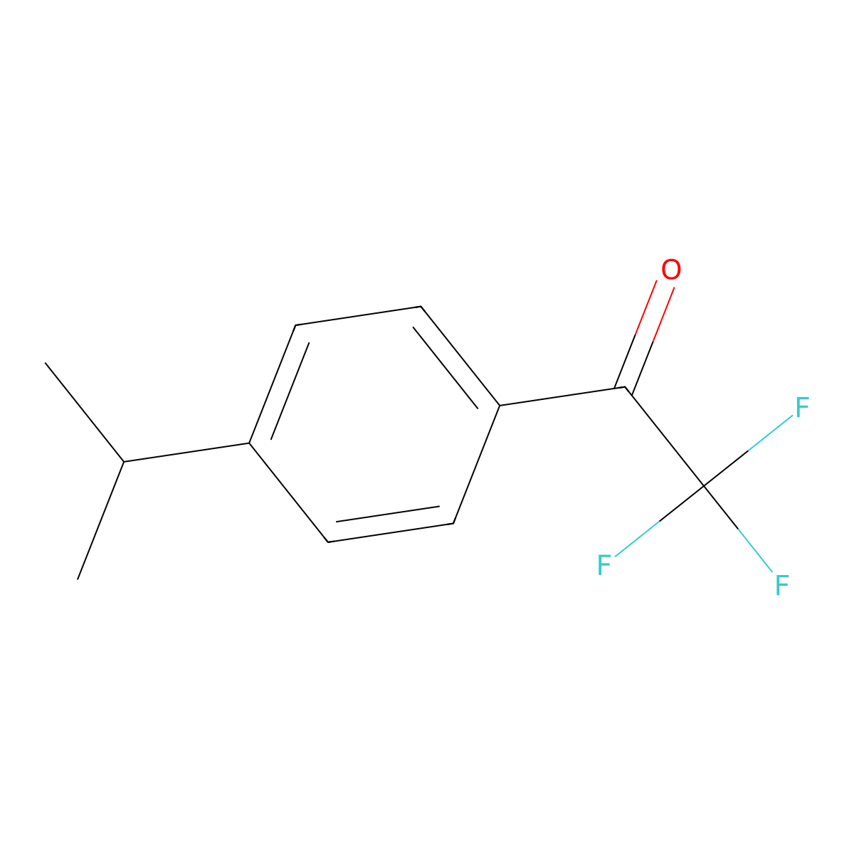 4'-iso-Propyl-2,2,2-trifluoroacetophenone molecular structure, CAS 124211-72-9