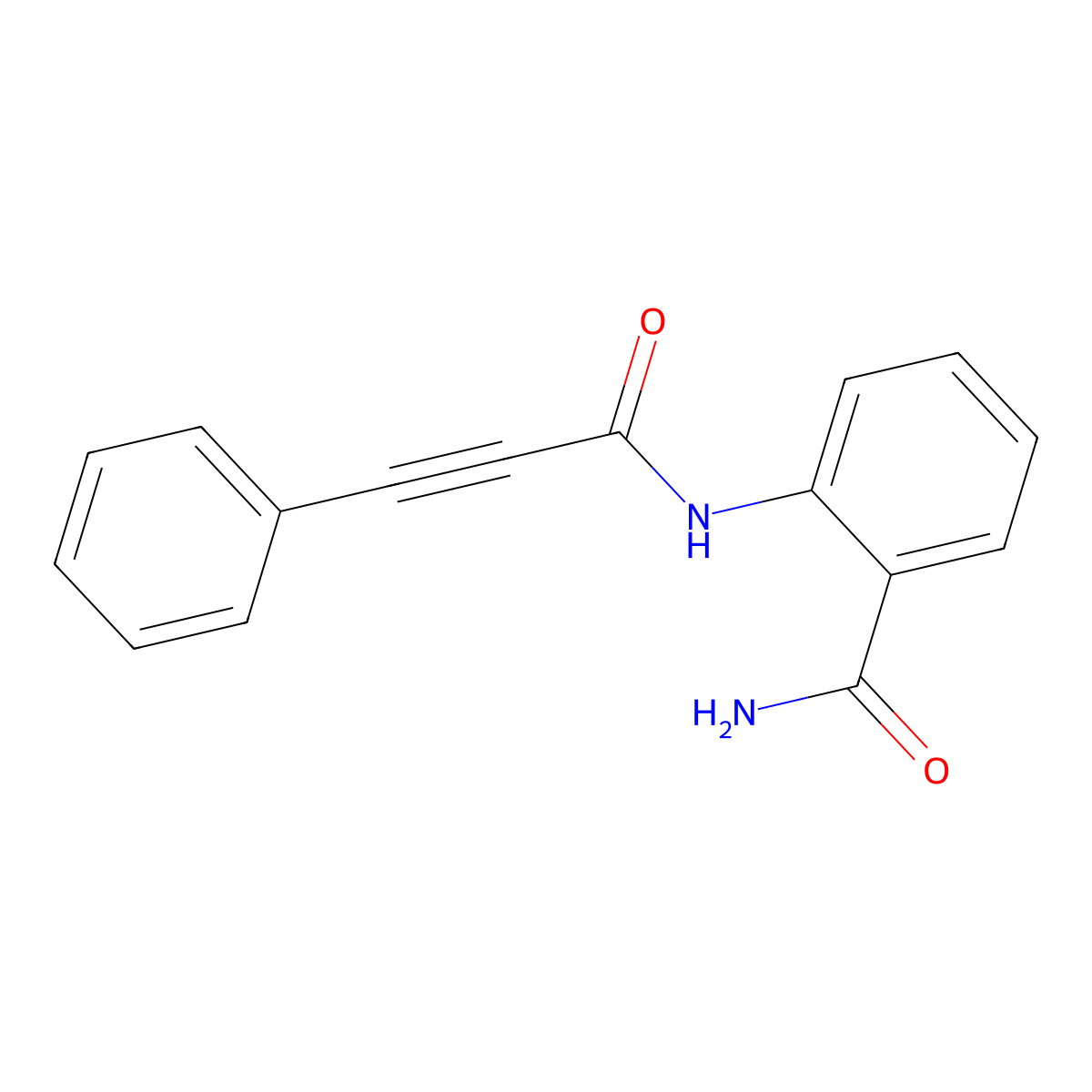 2-(3-Phenylprop-2-ynoylamino)benzamide molecular structure, CAS 124213-65-6