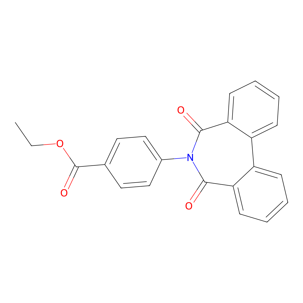 Ethyl 4-(5,7-dioxobenzo[d][2]benzazepin-6-yl)benzoate molecular structure, CAS 124214-24-0