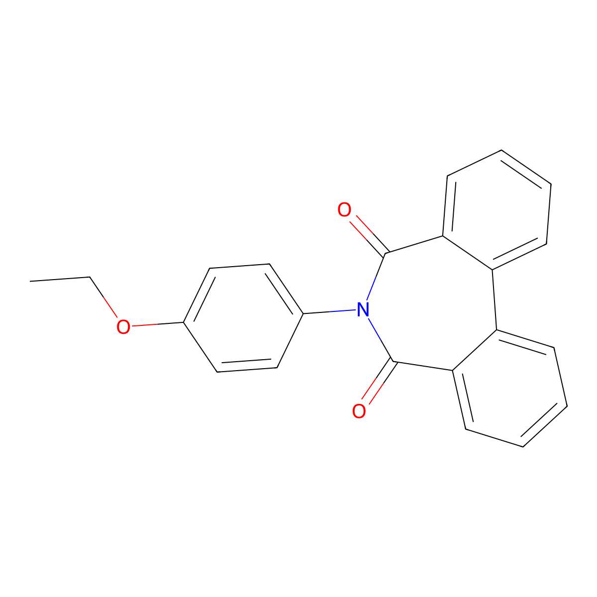 6-(4-Ethoxyphenyl)benzo[d][2]benzazepine-5,7-dione molecular structure, CAS 124214-25-1