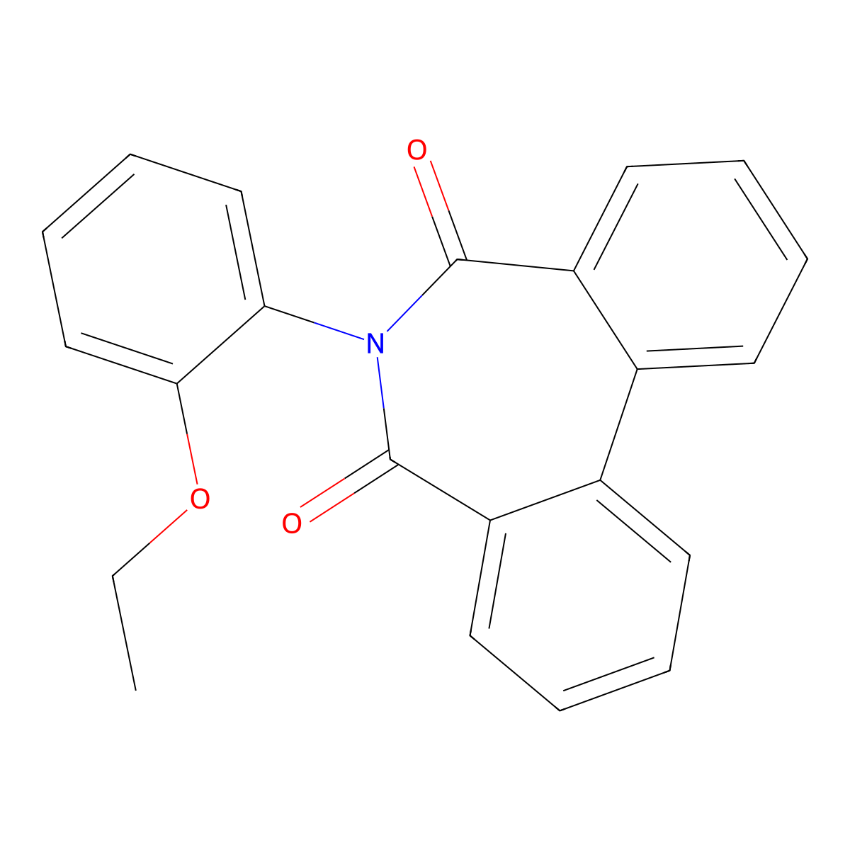 6-(2-Ethoxyphenyl)benzo[d][2]benzazepine-5,7-dione molecular structure, CAS 124214-26-2