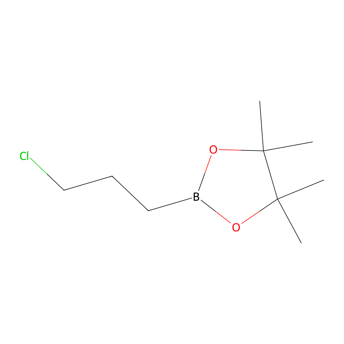 2-(3-Chloropropyl)-4,4,5,5-tetramethyl-1,3,2-dioxaborolane molecular structure, CAS 124215-47-0