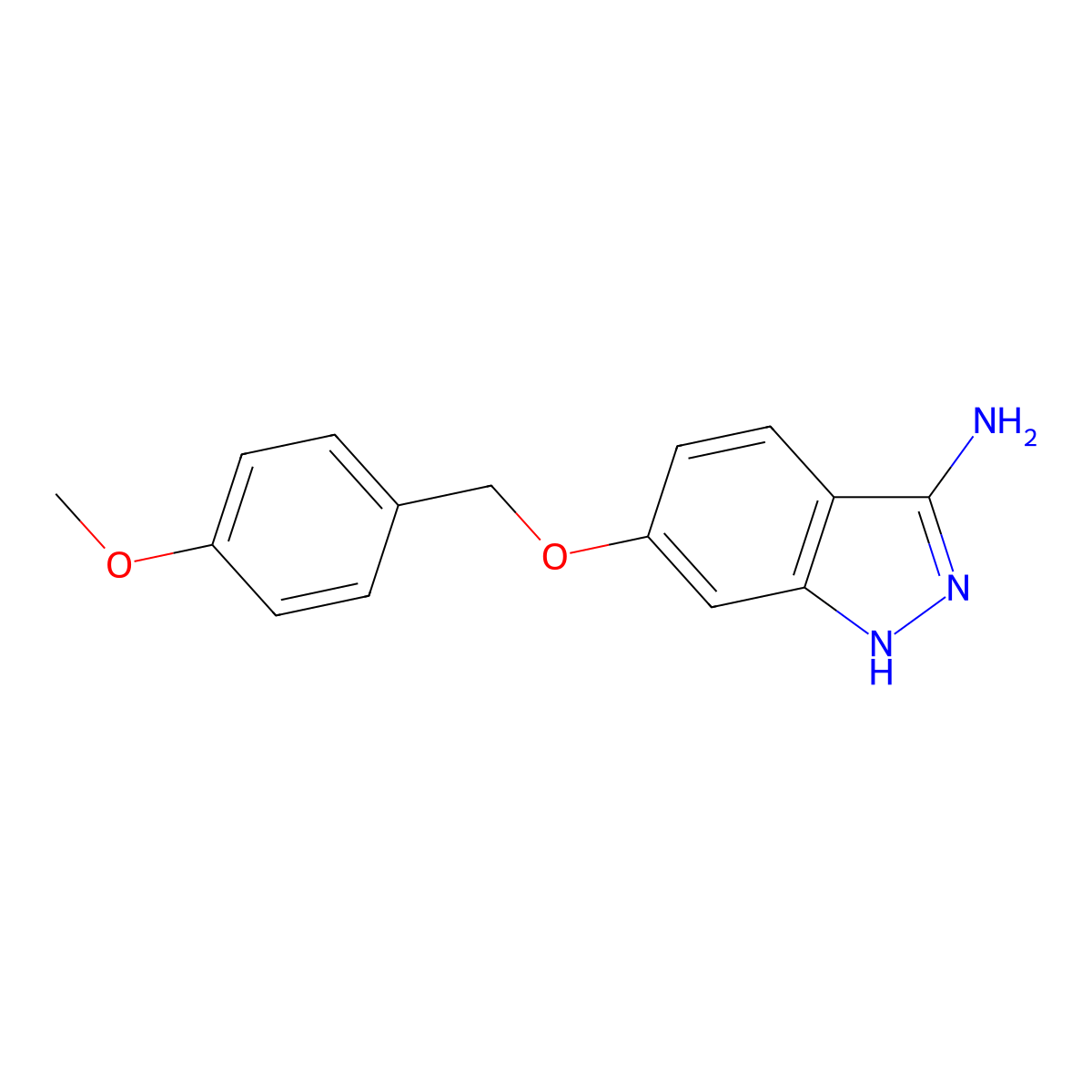 6-[(4-Methoxybenzyl)oxy]-1h-indazol-3-amine molecular structure, CAS 1242152-57-3
