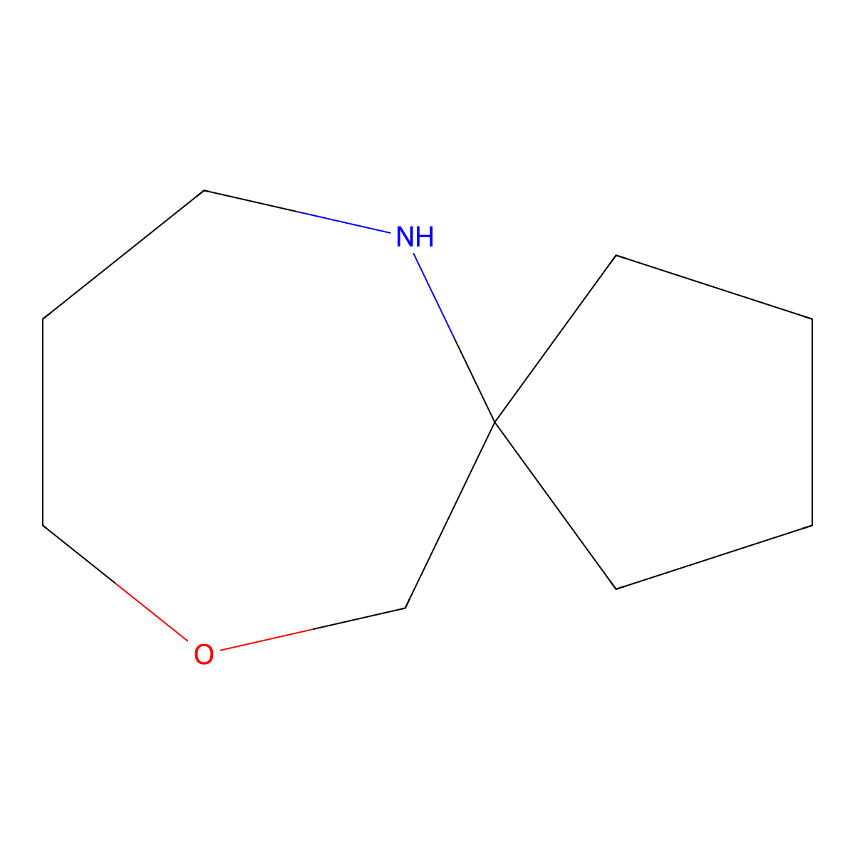10-Oxa-6-azaspiro[4.6]undecane molecular structure, CAS 1242160-51-5