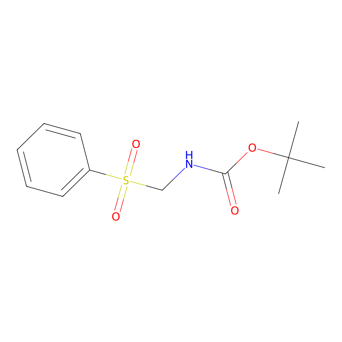 tert-butyl N-((benzenesulfonyl)methyl)carbamate molecular structure, CAS 1242161-32-5