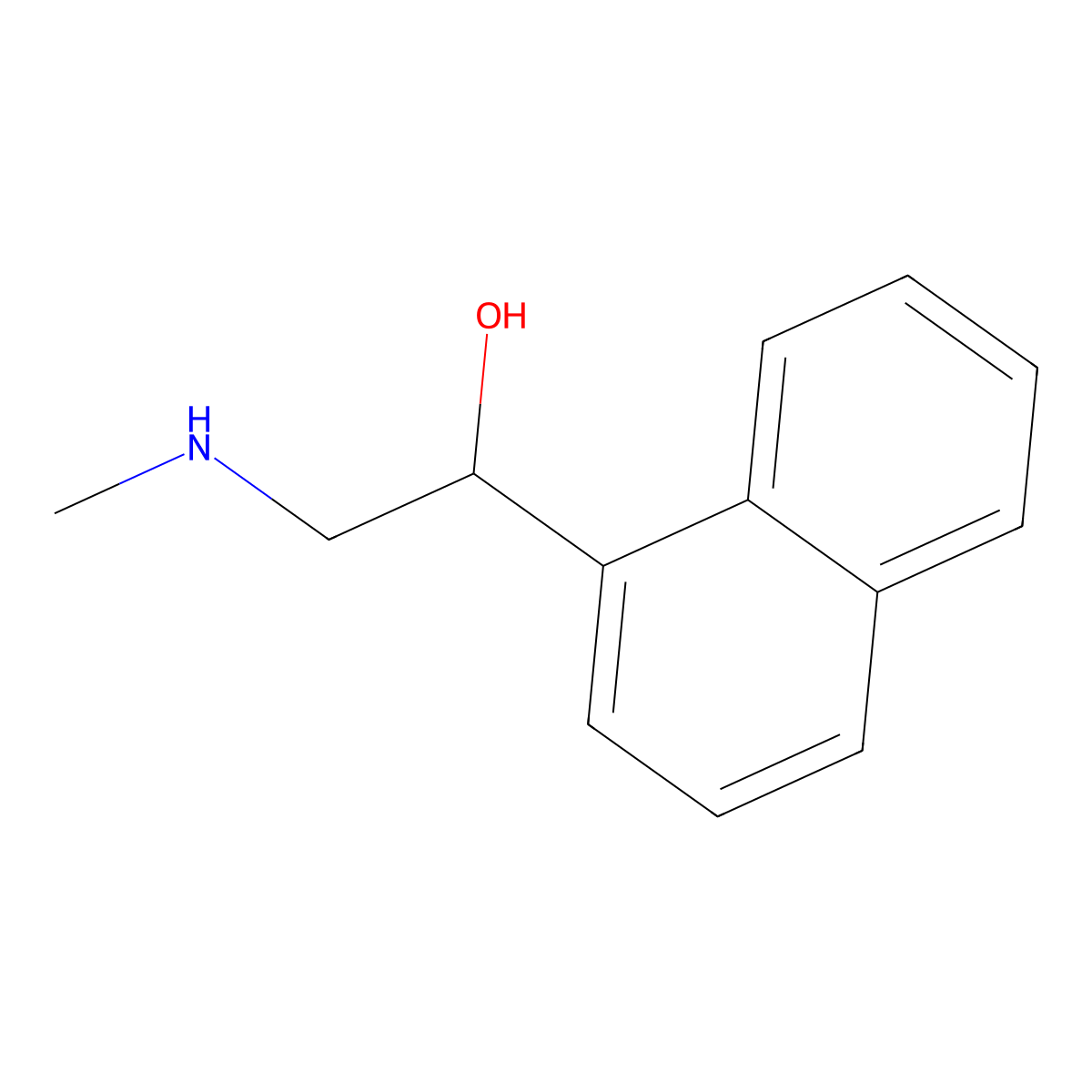 2-(Methylamino)-1-(naphthalen-1-yl)ethan-1-ol molecular structure, CAS 1242161-63-2