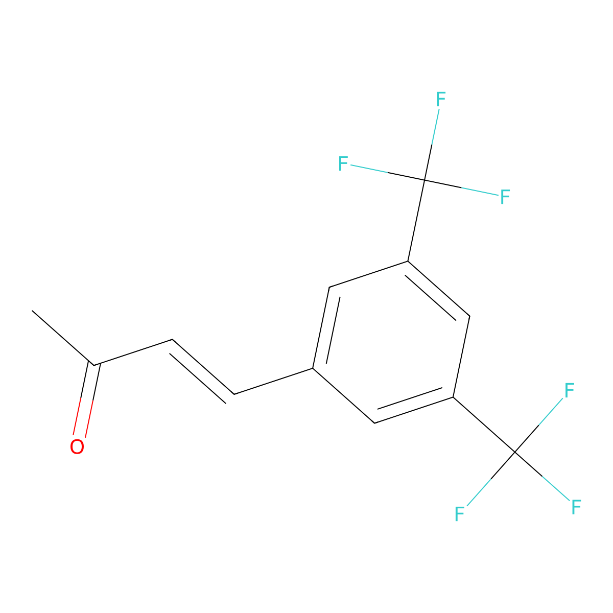 4-[3,5-Bis(trifluoromethyl)phenyl]but-3-en-2-one molecular structure, CAS 1242166-11-5