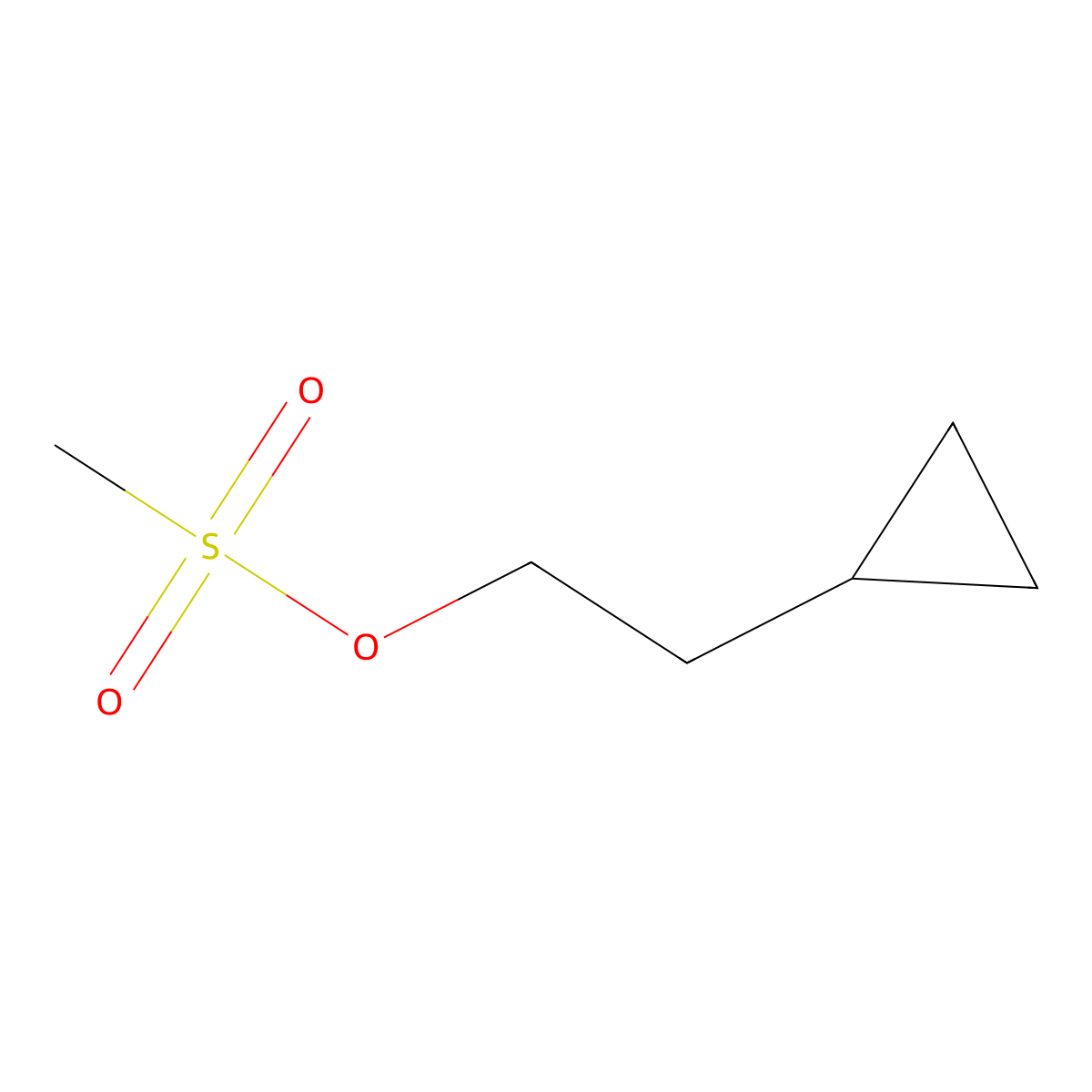 2-Cyclopropylethyl methanesulfonate molecular structure, CAS 124217-77-2