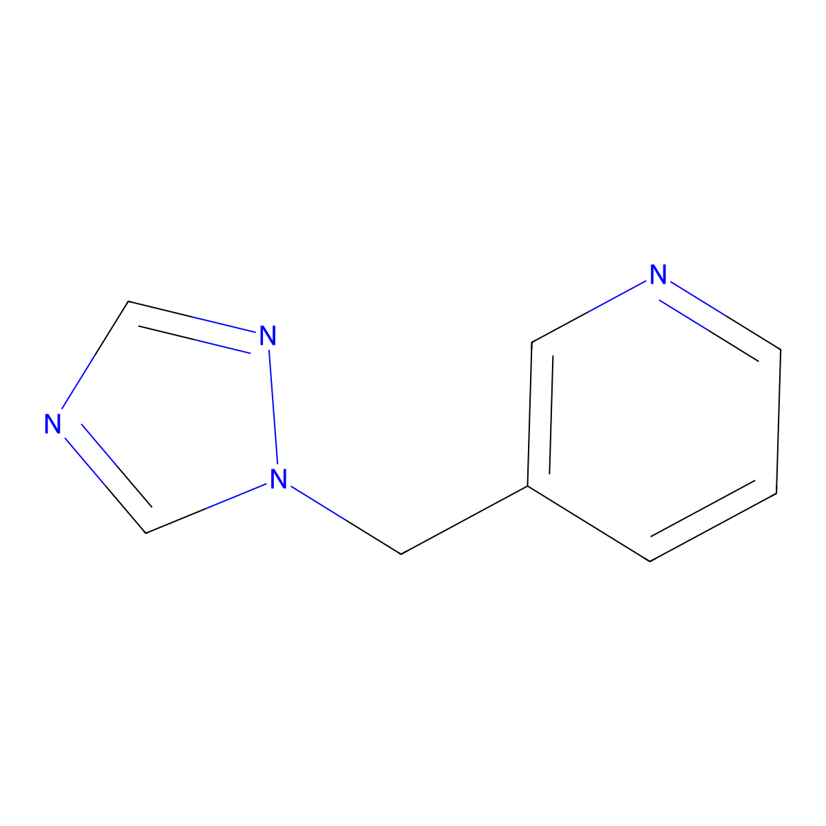 3-[(1H-1,2,4-triazol-1-yl)methyl]pyridine molecular structure, CAS 1242188-21-1