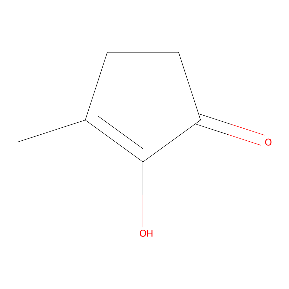 2-Hydroxy-3-methyl-2-cyclopenten-1-one molecular structure, CAS 124221-30-3