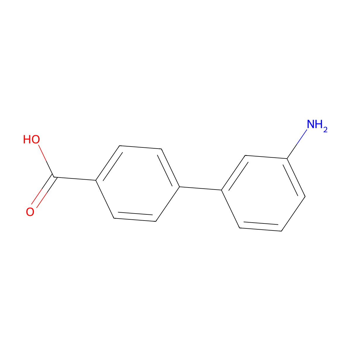 4-(3-aminophenyl)benzoic Acid molecular structure, CAS 124221-69-8