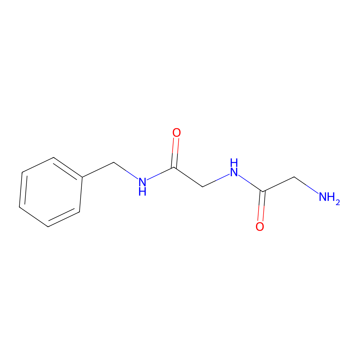 2-Amino-N-[(benzylcarbamoyl)methyl]acetamide molecular structure, CAS 124224-19-7