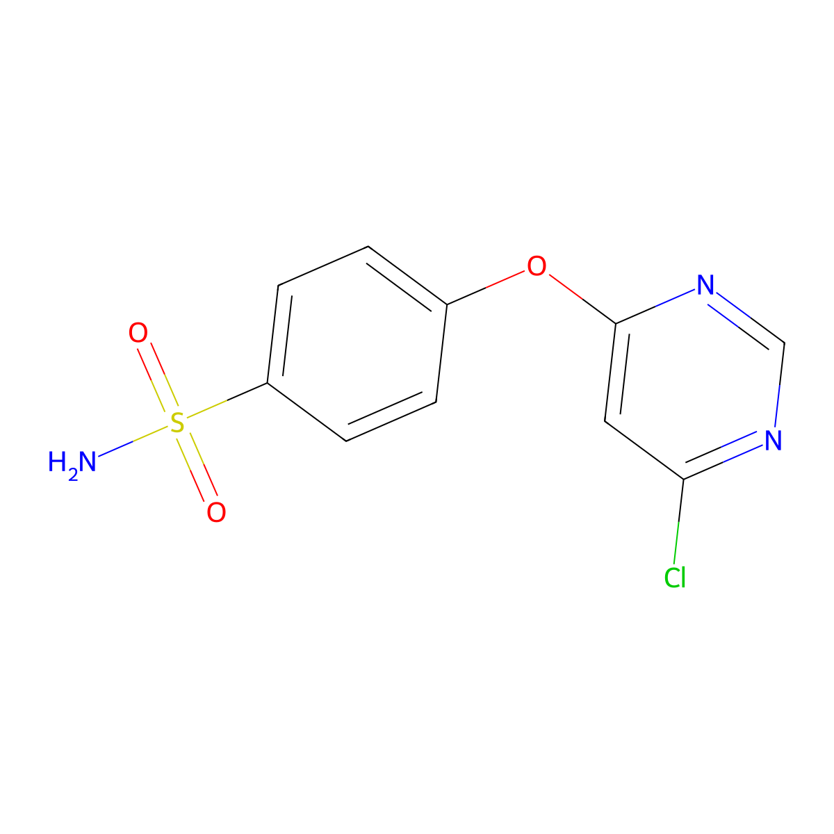 4-(4-Aminosulfonylphenoxy)-6-chloropyrimidine molecular structure, CAS 1242240-93-2